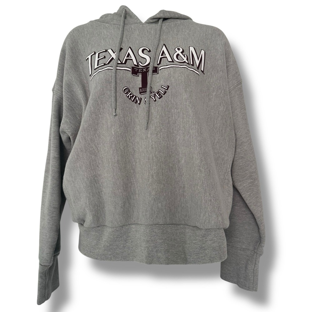 Vintage Texas A&M Champion Reverse Weave sweatshirt size XL Hoodie 90s College - Picture 4 of 7